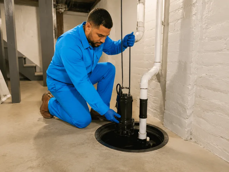 Sump pump installation and replacement