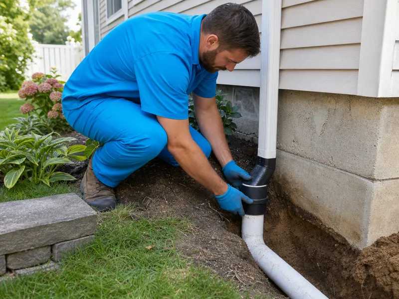 Downspout drainage and extension