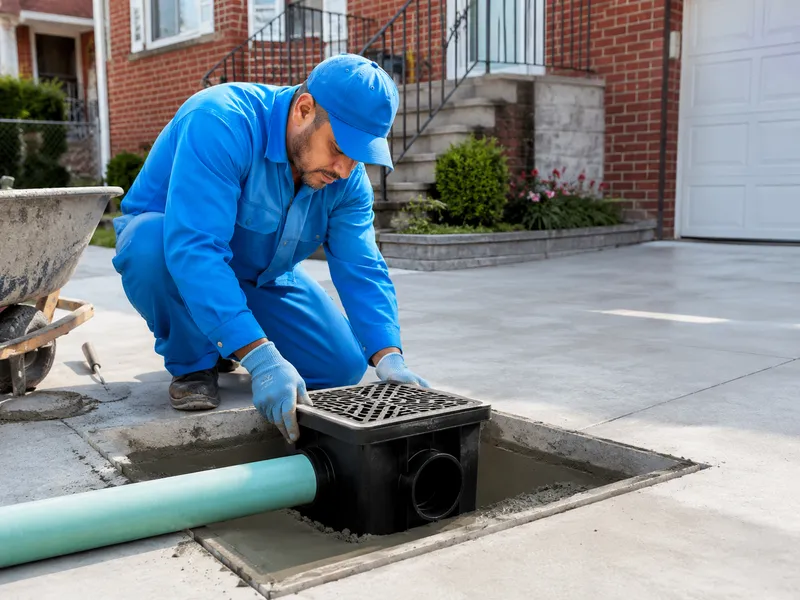 Catch basin installation