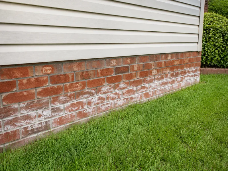 Efflorescence on walls