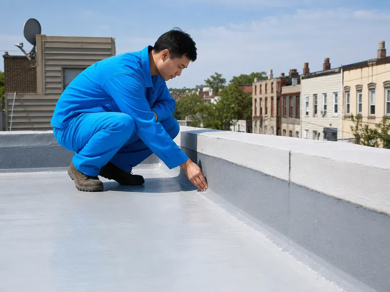 Roof deck waterproofing