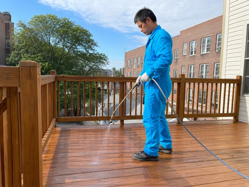 Deck coating and sealing