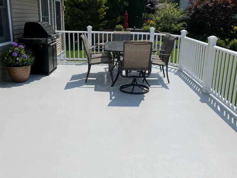 Vinyl deck, Staten Island home