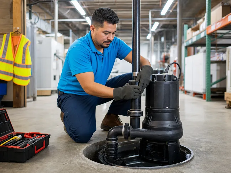 Queens warehouse, commercial pump