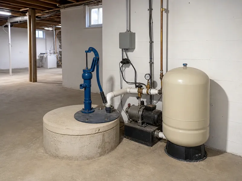 Hand pump backup