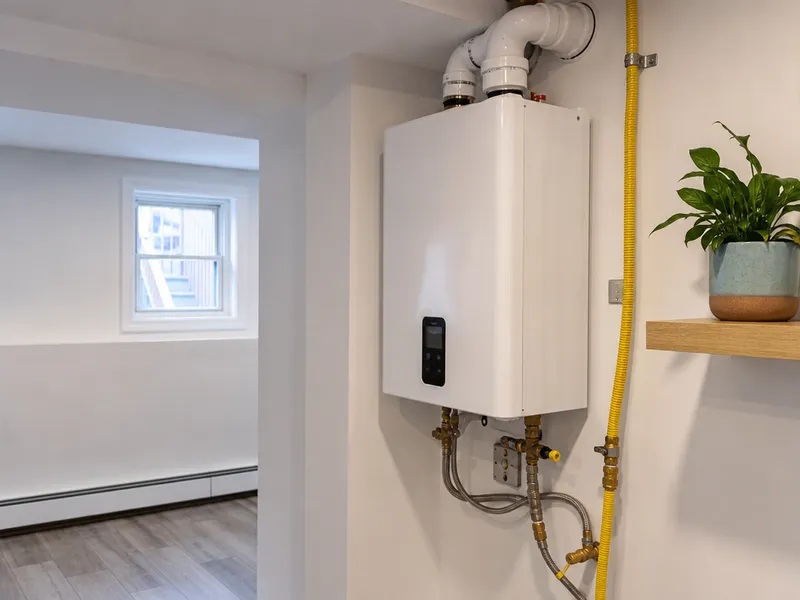 Tankless gas upgrade, Queens single-family