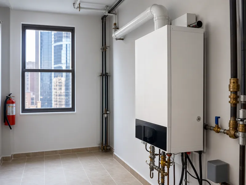 High-efficiency condensing, Manhattan high-rise