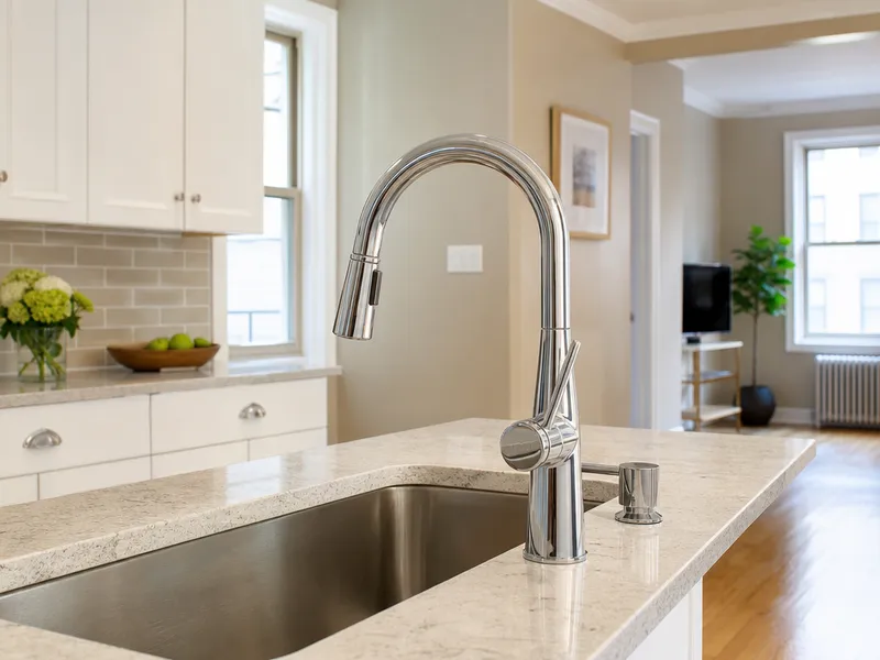 Kitchen faucet with sprayer