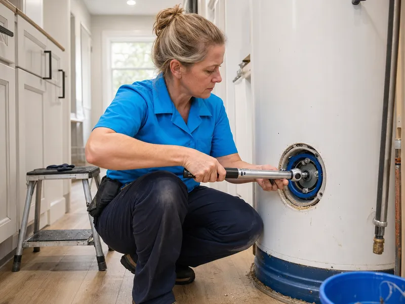 Electric water heater, 40 gal