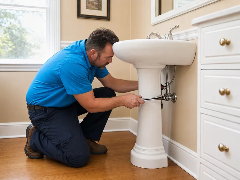 Pedestal sink, Manhattan pre-war co-op