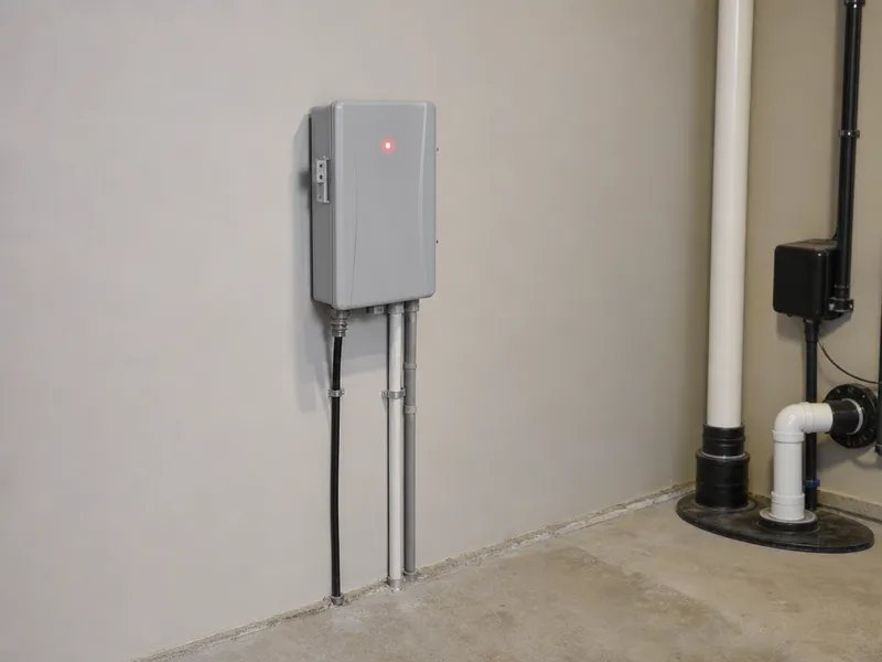 Alarm on septic pump system