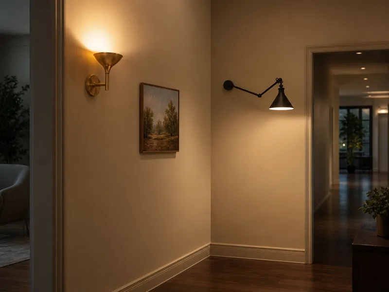 Wall sconces — up/down, swing arm