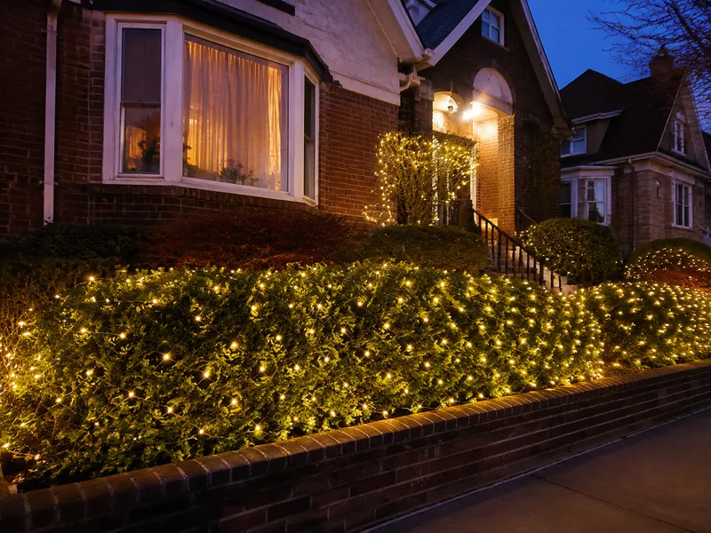 Net lights for bushes and hedges