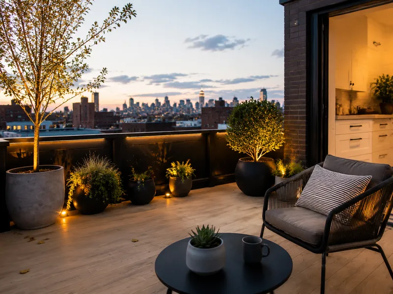 Front yard townhouse, Manhattan