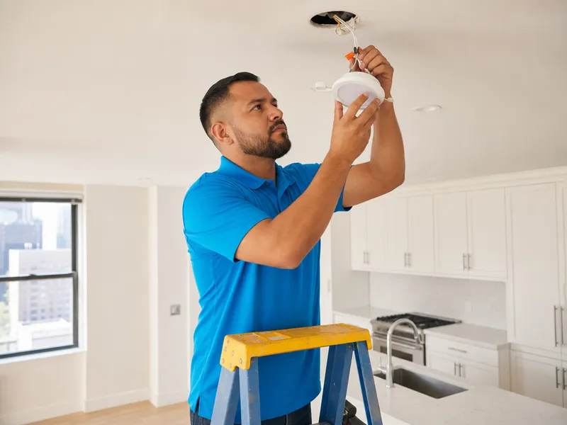 Recessed LED lighting installation