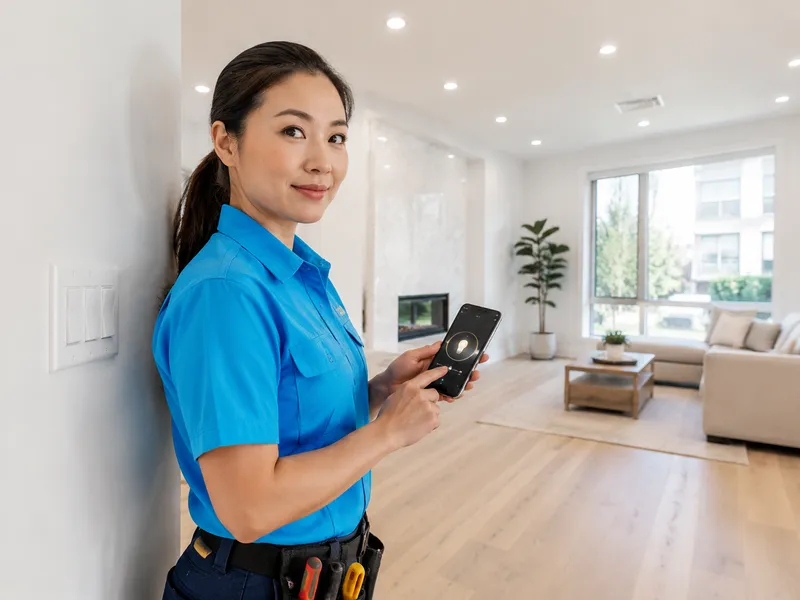 Smart LED lighting installation