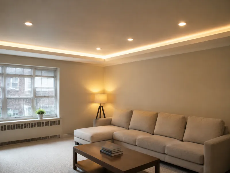 Queens co-op living room