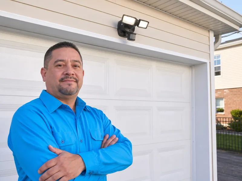 Security lighting with motion sensors