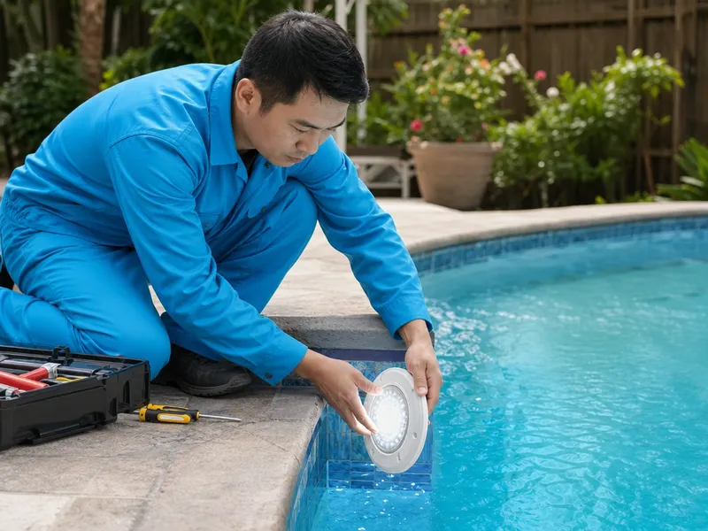 LED pool light upgrade