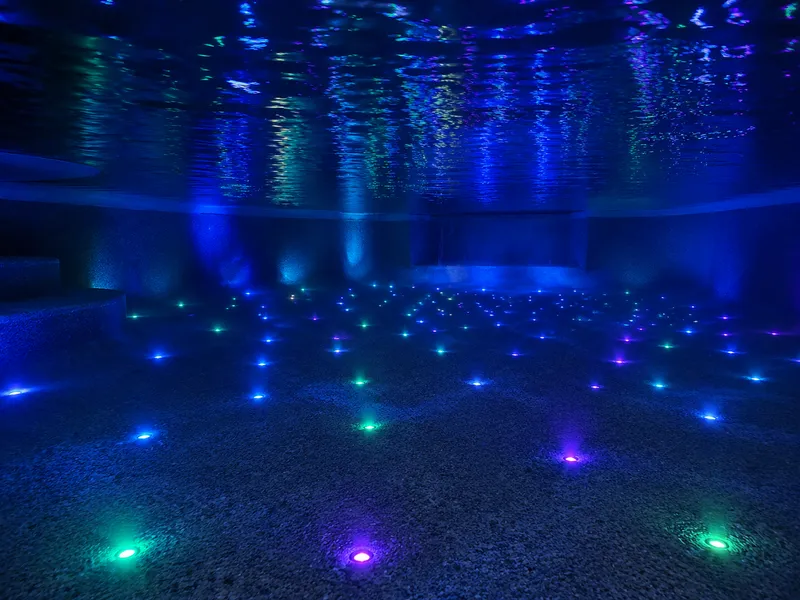 Fiber optic pool lights
