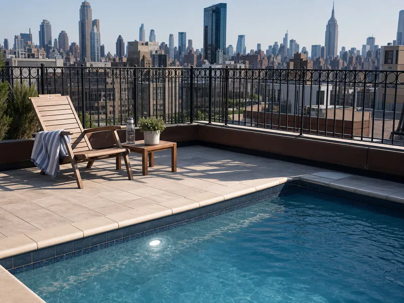 Manhattan rooftop pool