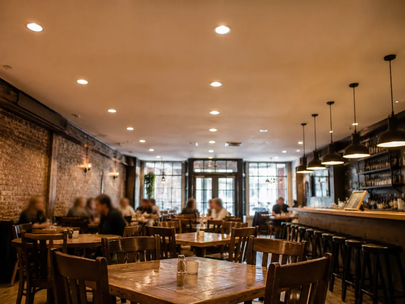 Restaurant dining room, Williamsburg