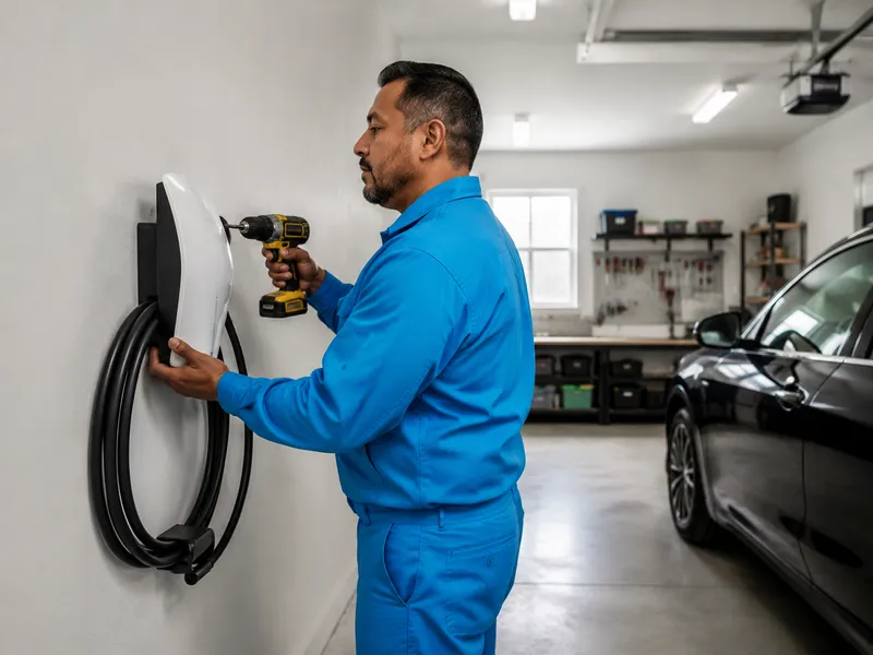 EV charger installation