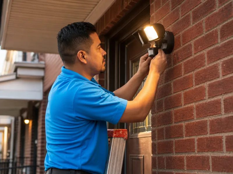Security and motion sensor lighting