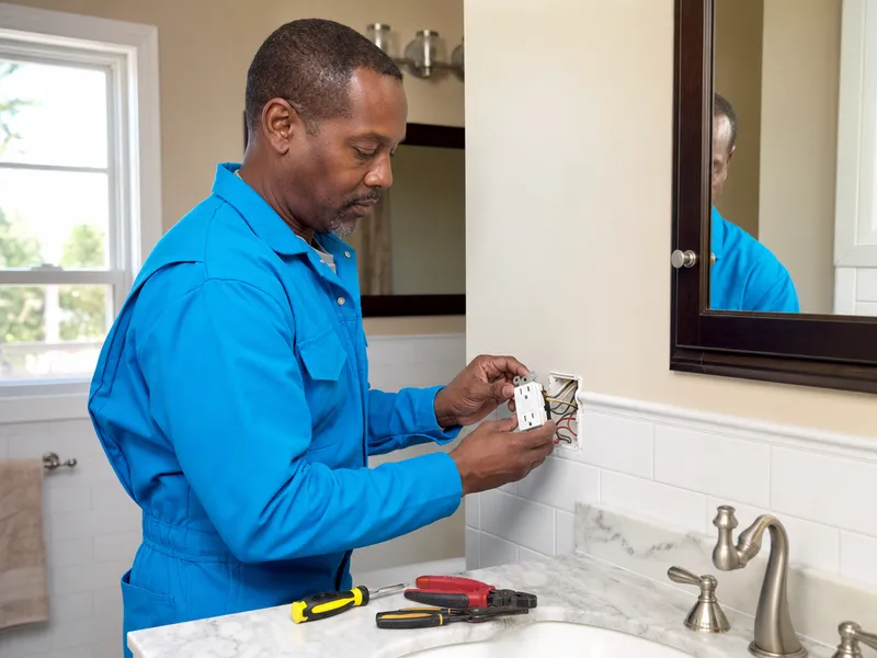 GFCI outlet installation