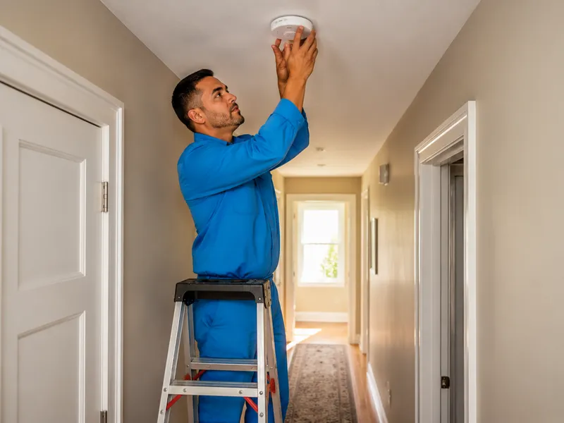 Smoke detector installation