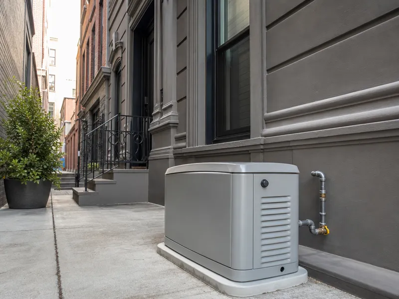 Natural gas generator for a Manhattan brownstone