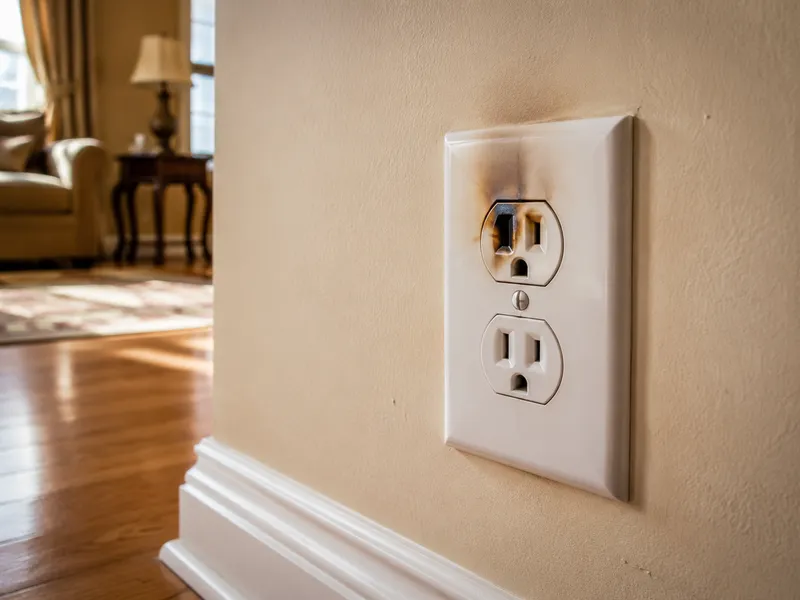 Burning smell from outlets