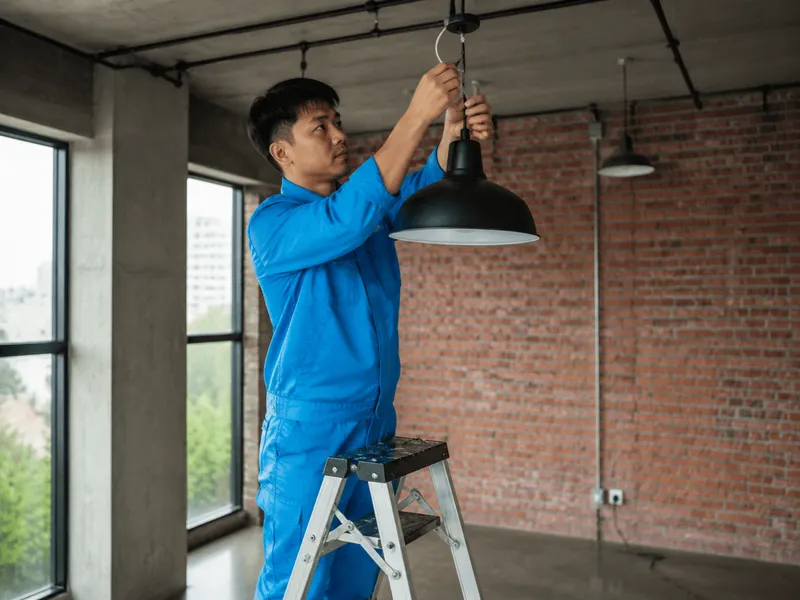 Williamsburg loft, light fixture