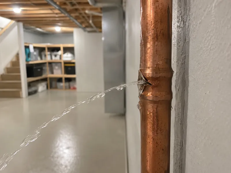 Burst pipe