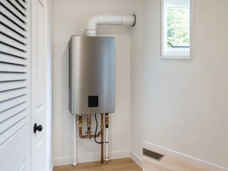 Gas condensing tankless