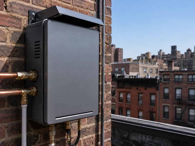 Outdoor-rated tankless