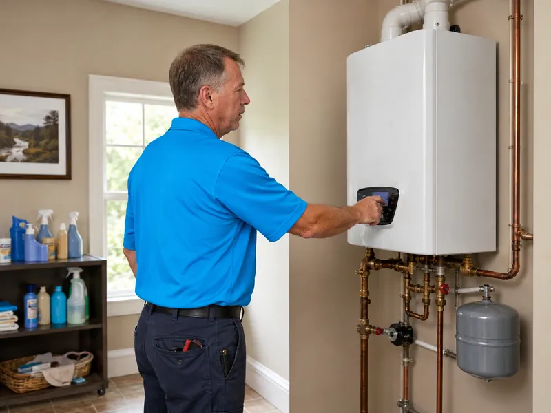 Combi boiler with tankless in Staten Island home