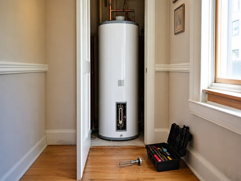 Electric water heater, Brooklyn co-op