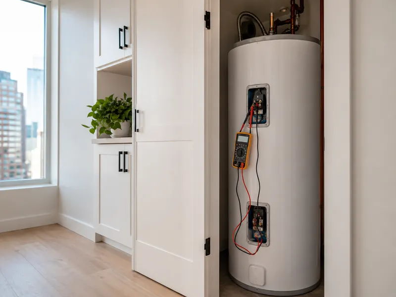 Electric water heater, Manhattan condo