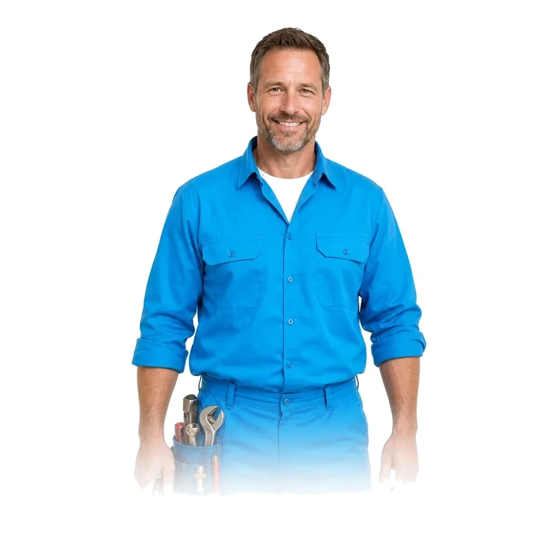 Bathroom Plumbing technician portrait