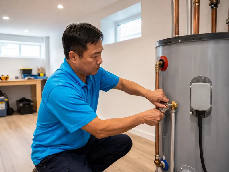 Water heater installation