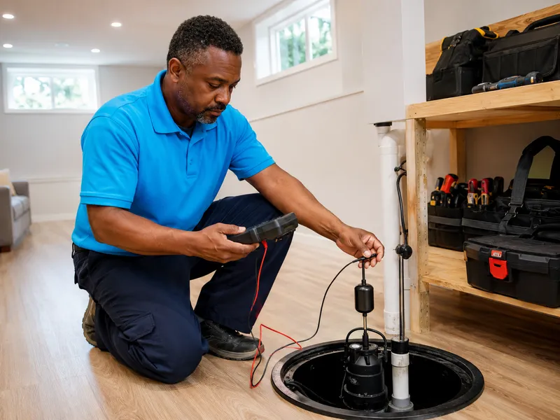Sump pump service