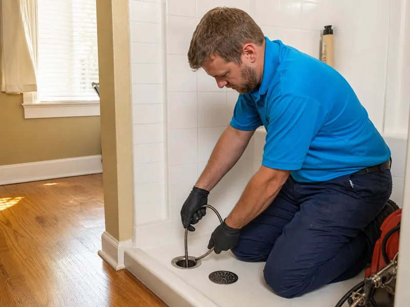 Shower drain cleaning