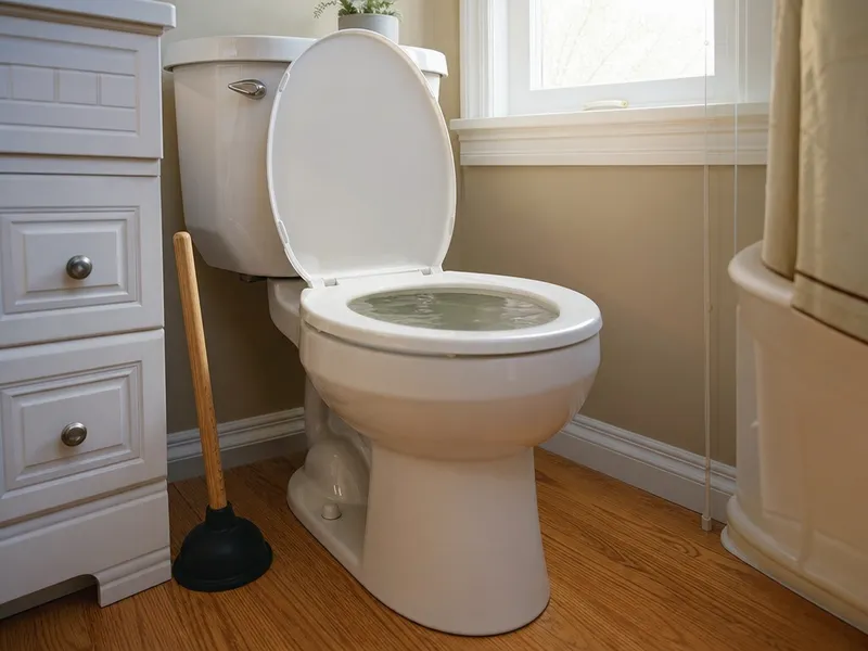 Clogged toilet