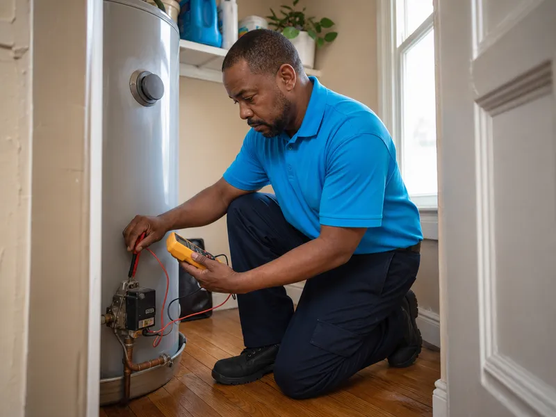 Bronx row house water heater