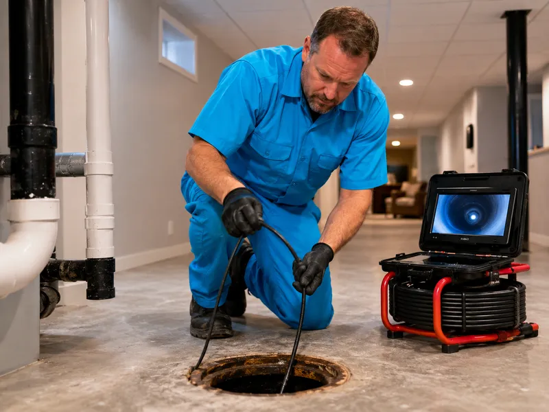 Main line and sewer lateral inspection