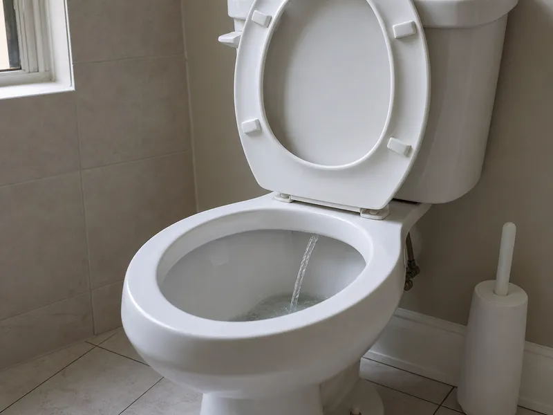 Running toilet — water constantly running