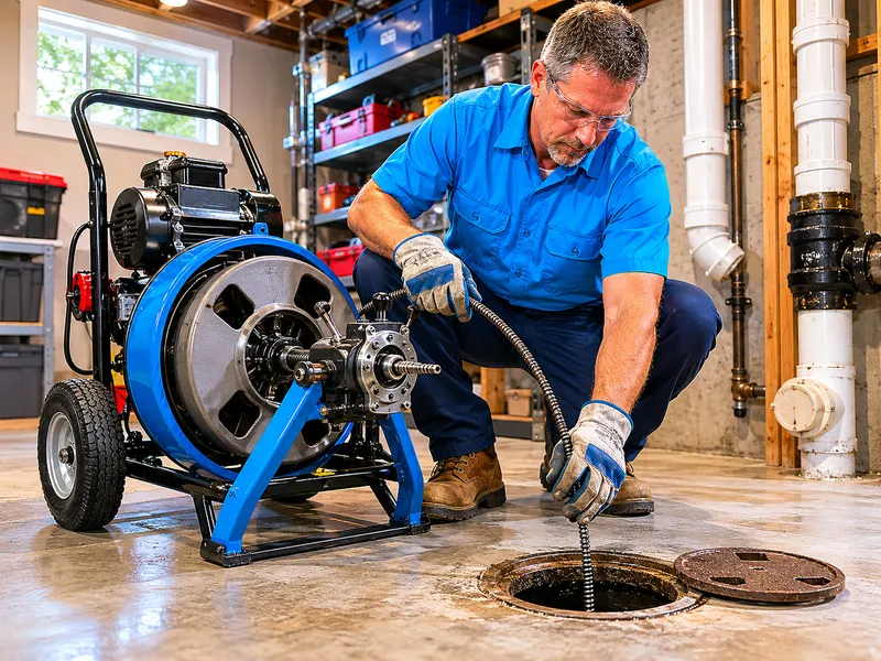 Main sewer line cleaning