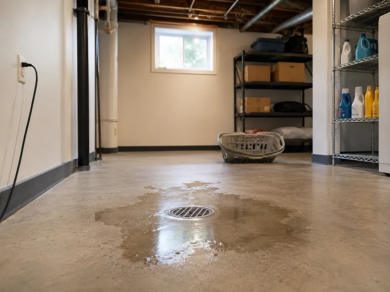Basement floor drain, Queens