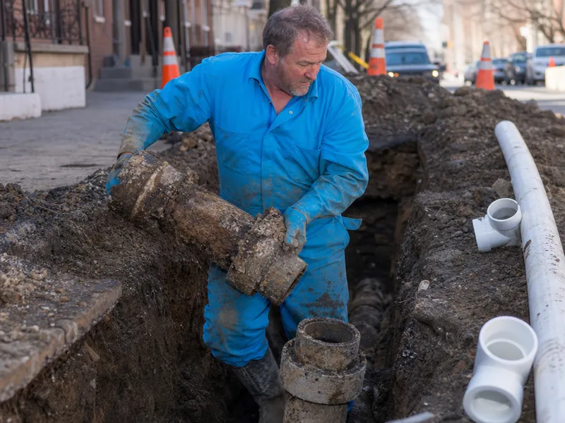 Sewer line replacement